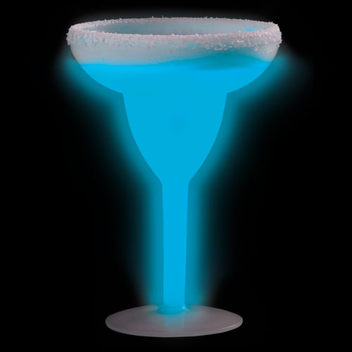 VERRE A MARGARITA GLOW - BLEU