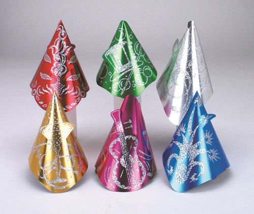 TINSEL NITE CLUB PARTY HATS - PACK OF 72