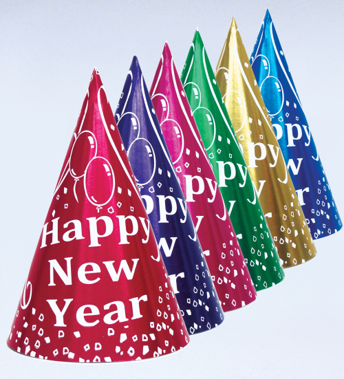 ASSORTED COLOR PARTY HATS - PACK OF 144