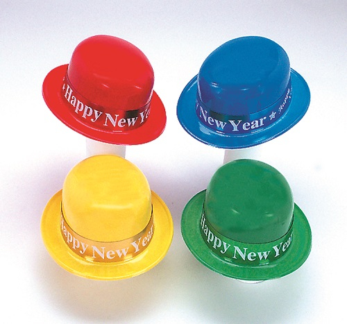 DERBY WITH HAPPY NEW YEAR ASSORTED BAND - PACK OF 48
