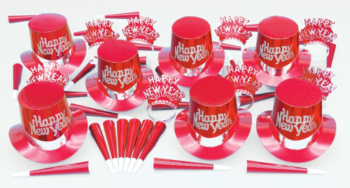 RED PARTY KIT - ASSORTMENT FOR 50