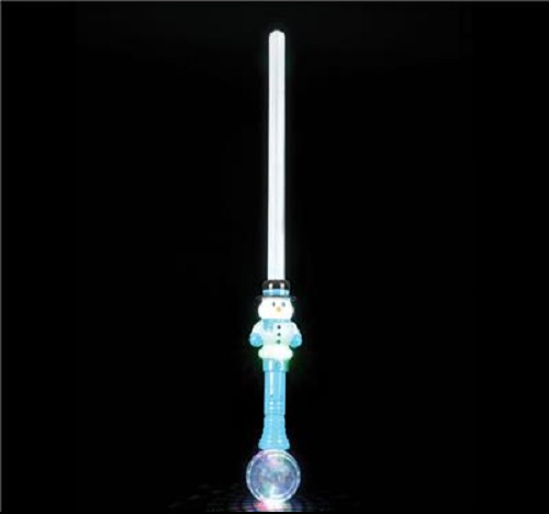 30'' SNOWMAN MAGICBALL SWORD - 3 AAA BATTERIES INCLUDED & REPLACEABLE