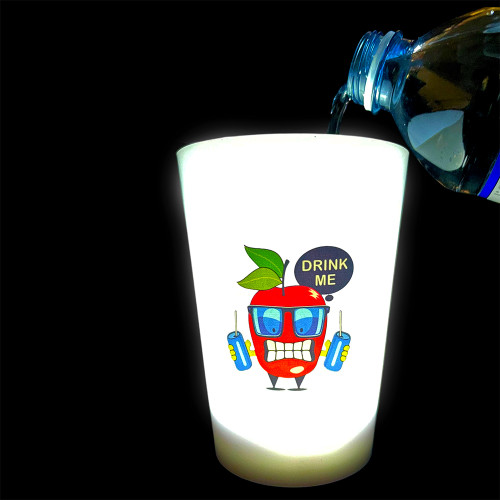12 OZ LIGHT UP CUPS ACTIVATED BY LIQUID - 3 AG13 BATTERIES REPLACEABLE #3378