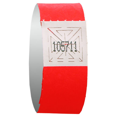 RED WRISTBAND EVENT ADMISSION -3/4" - PACK OF 500 UNITS