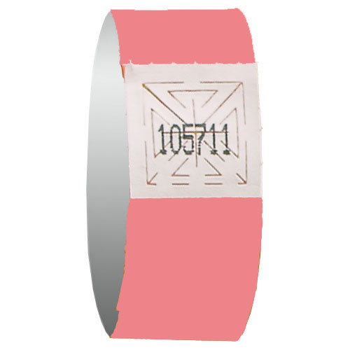 CORAL WRISTBAND EVENT ADMISSION - 3/4" - PACK OF 500 UNITS