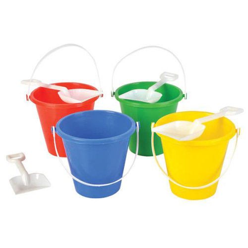 BEACH PAIL 5" AND SHOVEL - PACK OF 12 - ASSORTED