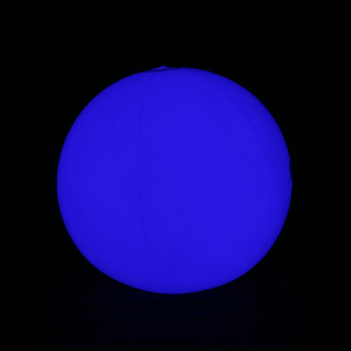 20" BLUE LIGHT UP LED BEACH BALL - 3 SECTIONS OF 3 AG13 BATTERIES INCLUDED & REPLACEABLE