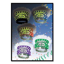 MIDNIGHT GLOW TIARAS - ASSORTED - PACK OF 50