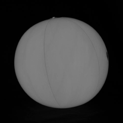 20" WHITE LIGHT UP LED BEACH BALL - 3 SECTIONS OF 3 AG13 BATTERIES INCUDED & REPLACEABLE