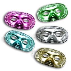 MASQUE METALLIQUE - ASSORTIES - PAQUET DE 12