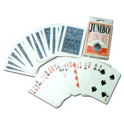 JEU DE CARTES GEANTS - PAQUET DE 12