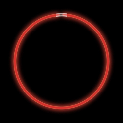 GLOW NECKLACE 22" - RED - TUBE OF 50