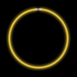 GLOW NECKLACE 22" - YELLOW - TUBE OF 50
