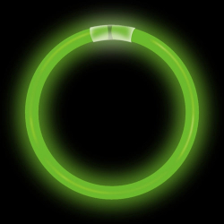 BRACELET LUMINEUX 8" - VERT - TUBE DE 50