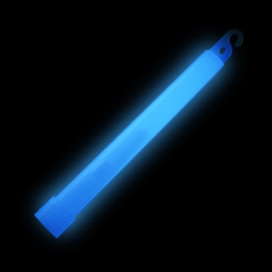 BATON LUMINEUX 6" - BLEU - PAQUET DE 12