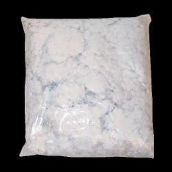 MINI SQUARE WHITE CONFETTIS 1/2'' (1 KG BAG)