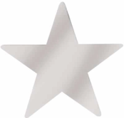 DIE CUT SILVER STAR 20"