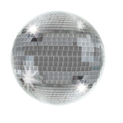 DISCO BALL COASTERS 3.5" - PACK OF 8