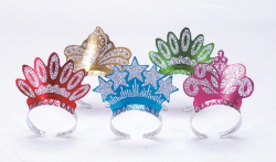 TIARAS COURONNE ASSORTIES - PAQUET DE 72