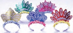 TIARAS COURONNE ASSORTIES - PAQUET DE 72