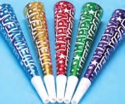 FLUTES 9" STARRY NIGHTS - COULEURS ASSORTIS - PAQUET DE 144
