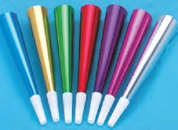 FLUTES 9" - COULEURS ASSORTIS - PAQUET DE 50