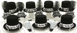 SILVER GLITZ PARTY KIT - ASSORTMENT FOR 50