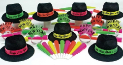 NEON VELOUR PARTY KIT - ASSORTMENT FOR 50