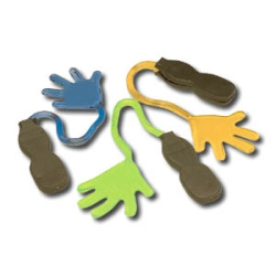ASSORTED LARGE STICKY HAND W/HANDLE - PACK OF 12