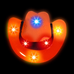 CHAPEAU DE COWBOY LUMINEUX - PAQUET DE 12