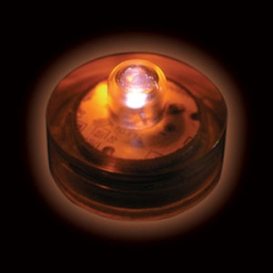 SUBMERSIBLE FLORALYTE  - ORANGE - PACK OF 10 - 2XCR2032 BATTERIES INCLUDED & REPLACEABLE