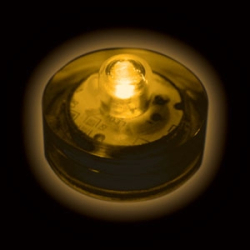 SUBMERSIBLE FLORALYTE  - AMBER - PACK OF 10 - 2XCR2032 BATTERIES INCLUDED & REPLACEABLE