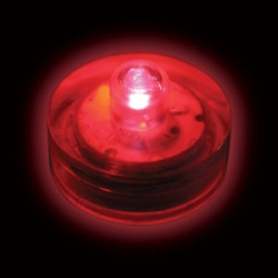 SUBMERSIBLE FLORALYTE  - RED - PACK OF 10 - 2XCR2032 BATTERIES INCLUDED & REPLACEABLE