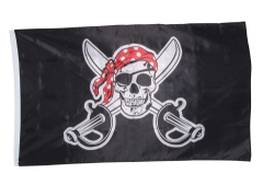 PIRATE FLAG 12" X 18" - PACK OF 12 (DISC)