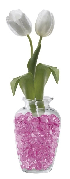 WATER-STORING GEL BEADS - PINK - (½ OZ) - (DISC.)