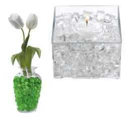 CUBES D'EAU DECORATIFS EN GEL - VERT - (POT DE 10 OZ)