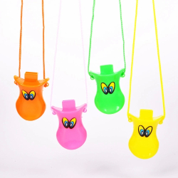 SIFFLET BEC DE CANARD 3" - ASSORTIES - PAQUET DE 12