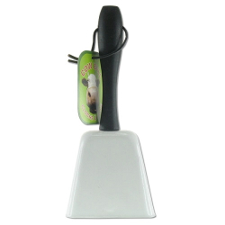 COWBELL WITH HANDLE - WHITE