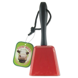 CLOCHE A VACHE AVEC POIGNEE - ROUGE