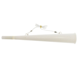 TROMPETTE AVEC SIFFLET 15" - BLANCHE