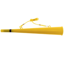 TROMPETTE AVEC SIFFLET 15" - JAUNE