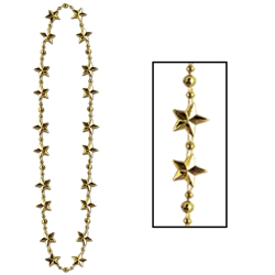 COLLIERS ETOILES 33" - OR - PAQUET DE 12