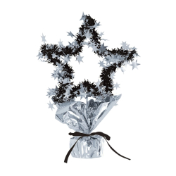 STAR GLEAM 'N SHAPE CENTERPIECES 11½" - SILVER - PACK OF 12