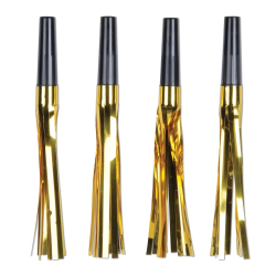 SQUAWKERS 6" - BLACK & GOLD - PACK OF 96