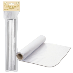 CHEMINS DE TABLE LAME 12" x 50' - ARGENT - PAQUET DE 6