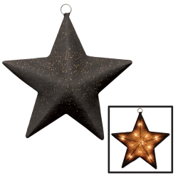 ETOILE SCINTILLANTE LUMINEUSE 16" - NOIR &OR
