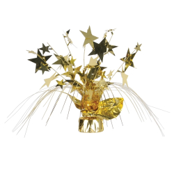CENTRES DE TABLE ETOILES DISPERSEES 18" - OR - PAQUET DE 12