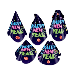 NEON MIDNIGHT HAT ASSORTMENT - PACK OF 50