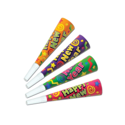 COLOR-BRITE HORNS 9" - PACK OF 100